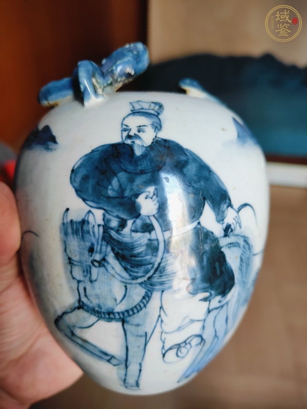 古玩陶瓷青花水呈真品鑒賞圖