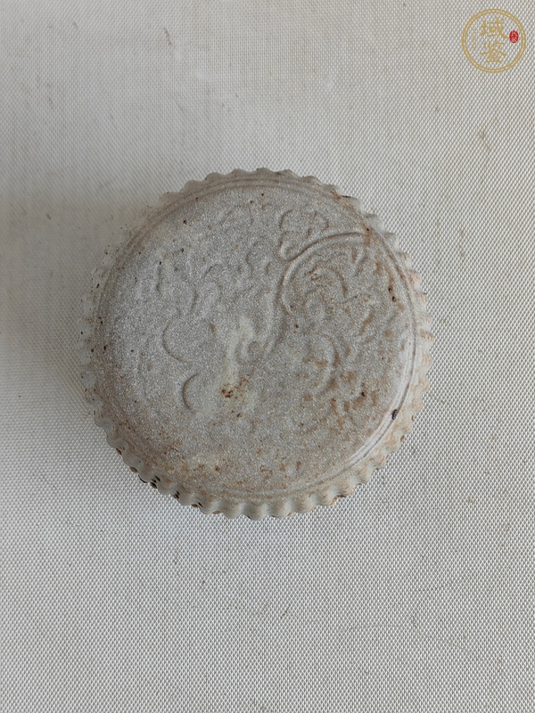 古玩陶瓷青白釉粉盒真品鑒賞圖