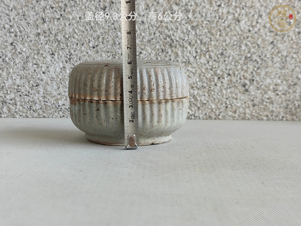 古玩陶瓷青白釉粉盒真品鑒賞圖