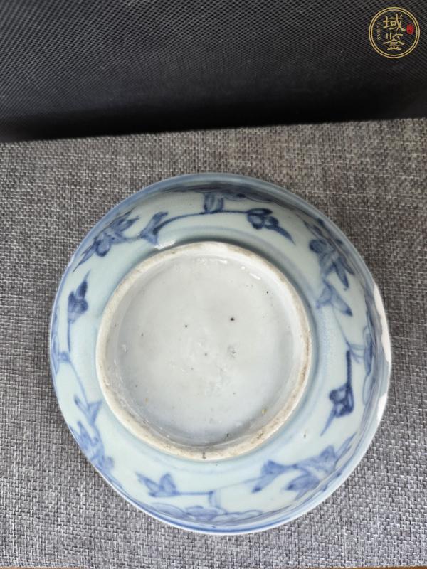 古玩陶瓷花卉紋青花碗真品鑒賞圖