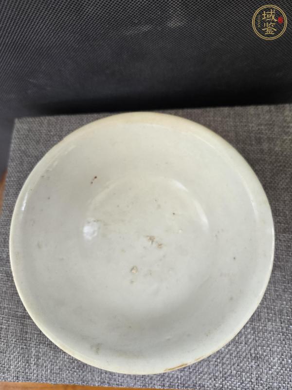 古玩陶瓷明中白釉碗真品鑒賞圖