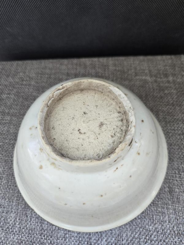 古玩陶瓷明中期白釉碗拍賣，當前價格2500元
