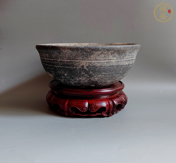 古玩漢代黑陶碗真品鑒賞圖