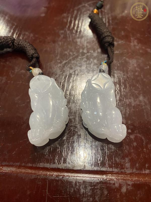 古玩玉器天然翡翠貔貅真品鑒賞圖