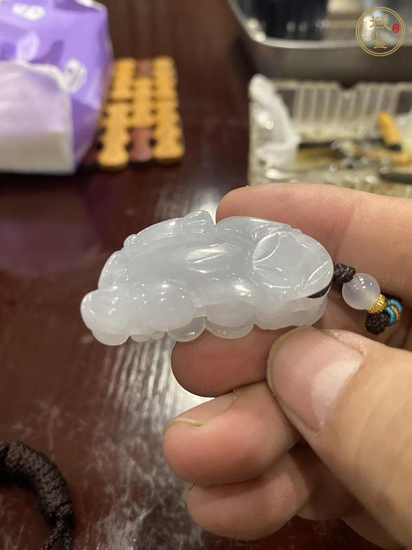 古玩玉器天然翡翠貔貅真品鑒賞圖