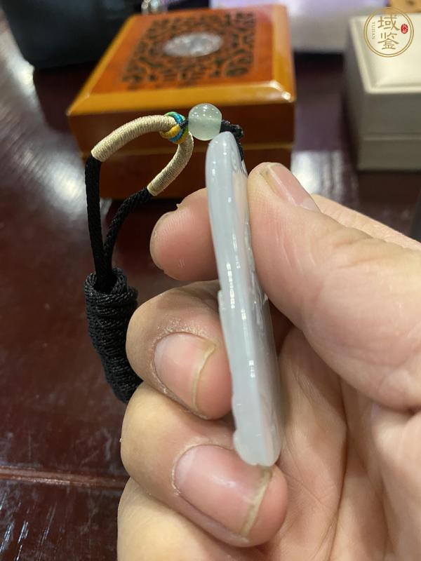 古玩玉器天然翡翠“觀音牌”真品鑒賞圖