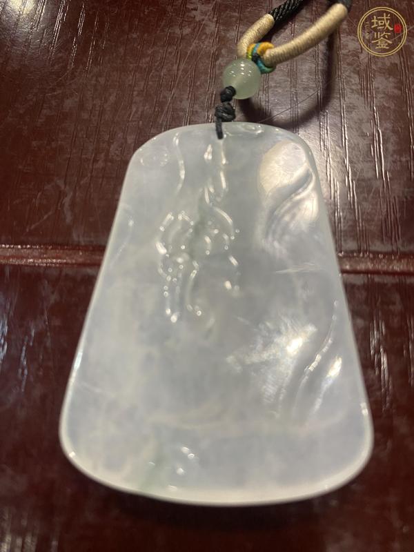 古玩玉器天然翡翠“觀音牌”真品鑒賞圖
