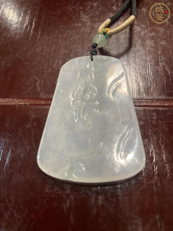 古玩玉器天然翡翠“觀音牌”真品鑒賞圖