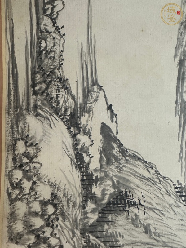 古玩字畫佚名山水長卷真品鑒賞圖