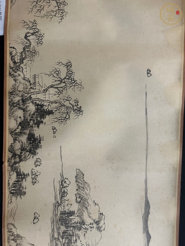 古玩字畫佚名山水長卷真品鑒賞圖