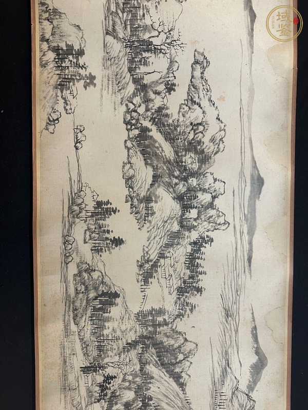 古玩字畫佚名山水長卷真品鑒賞圖