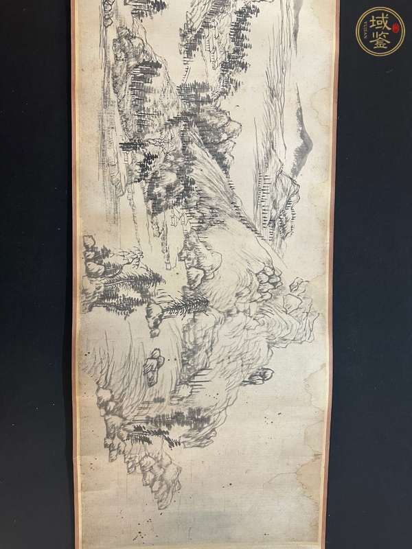 古玩字畫佚名山水長卷真品鑒賞圖
