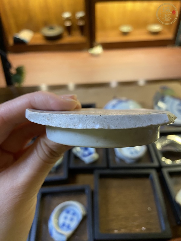 古玩陶瓷若深珍藏款青花碗標本真品鑒賞圖
