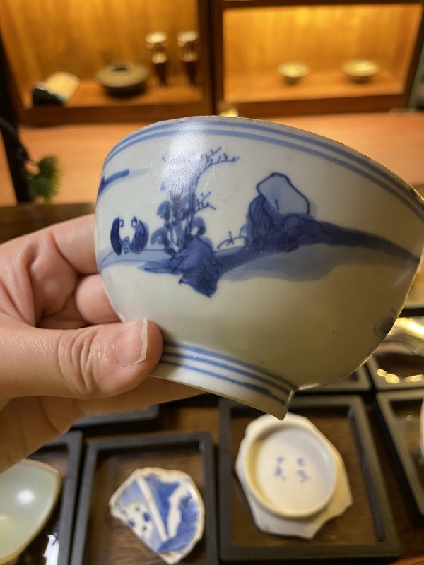 古玩陶瓷青花碗標本拍賣，當前價格1800元