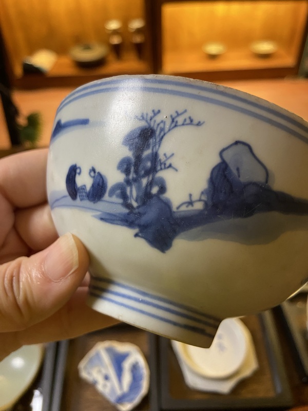 古玩陶瓷青花碗標本拍賣，當前價格1800元