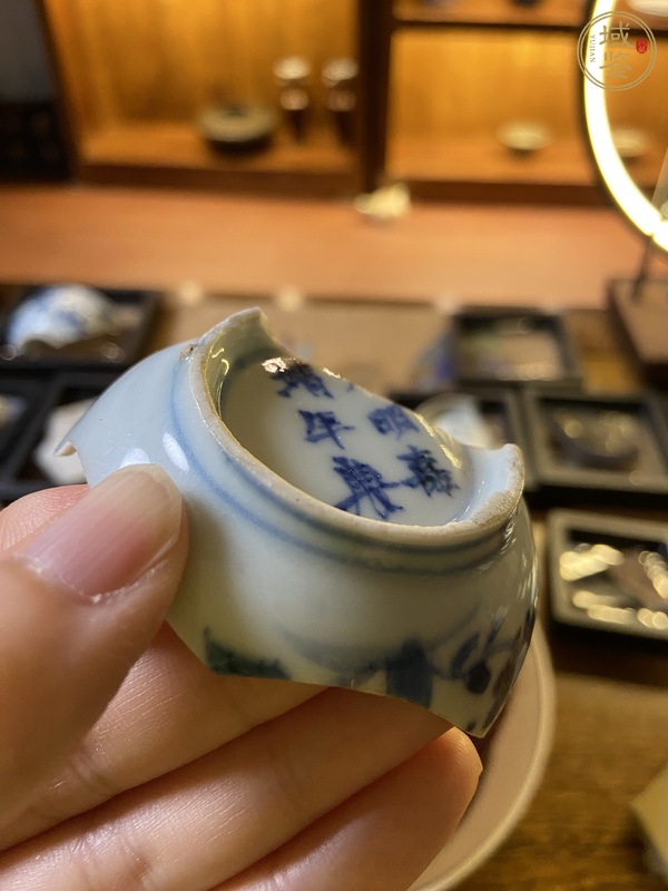 古玩陶瓷清早期青花標本真品鑒賞圖