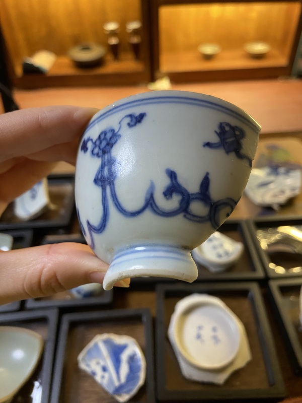 古玩轉賣青花花卉紋標本拍賣，當前價格160元