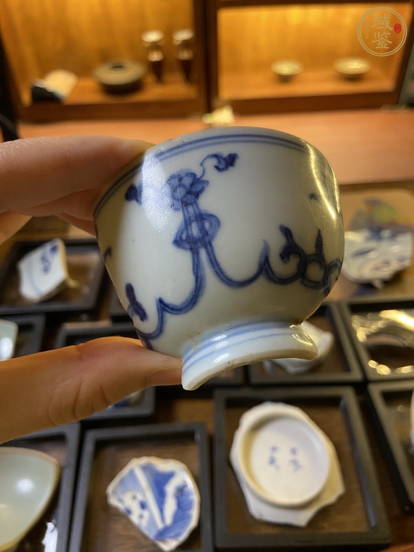 古玩陶瓷青花花卉紋標本真品鑒賞圖