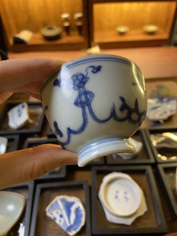 古玩陶瓷青花花卉紋標本拍賣,當前價格900元