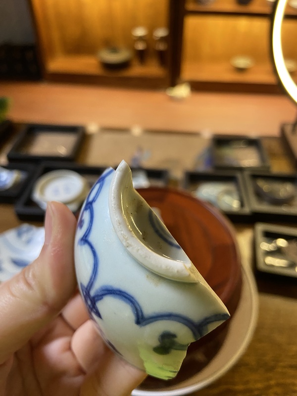 古玩陶瓷青花花卉紋標本拍賣，當前價格900元
