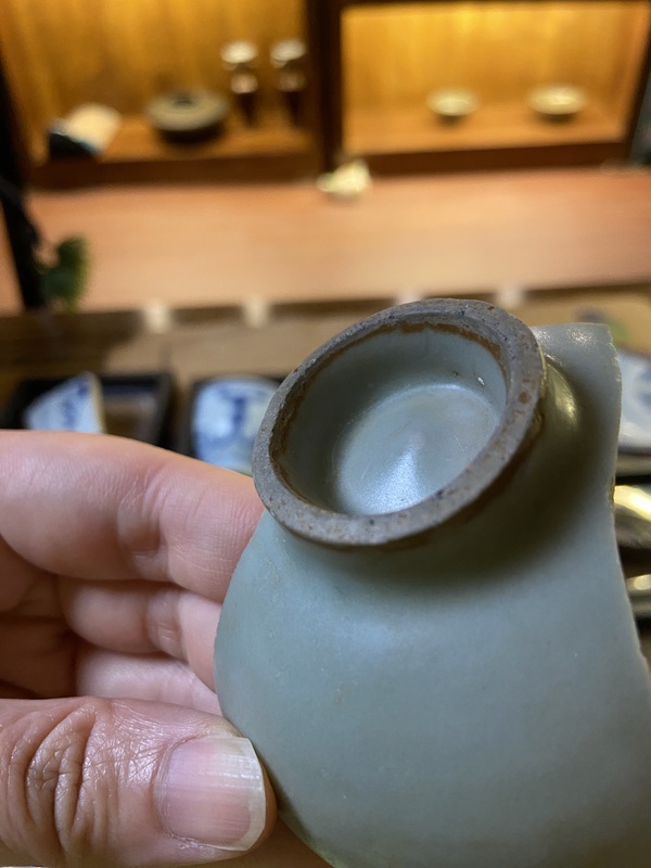 古玩陶瓷龍泉青瓷標(biāo)本拍賣，當(dāng)前價(jià)格3600元