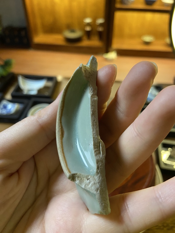 古玩陶瓷龍泉青瓷標本拍賣,當前價格1200元