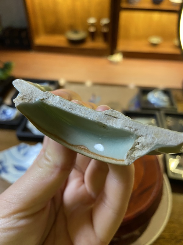 古玩陶瓷龍泉青瓷標本拍賣，當前價格1200元