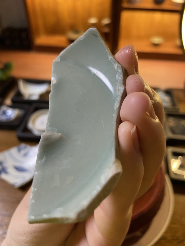 古玩陶瓷龍泉青瓷標本拍賣,當前價格1200元