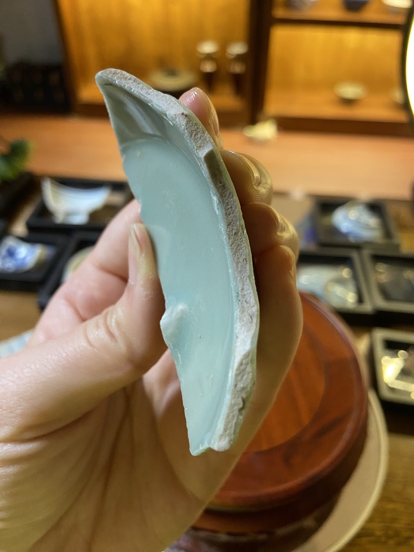古玩陶瓷龍泉青瓷標本拍賣,當前價格1200元