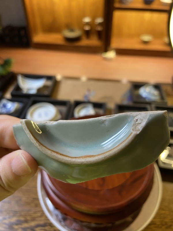 古玩陶瓷龍泉青瓷標本拍賣,當前價格1200元
