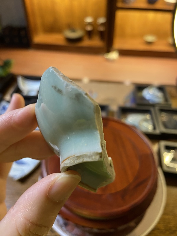 古玩陶瓷龍泉青瓷標本拍賣,當前價格1200元