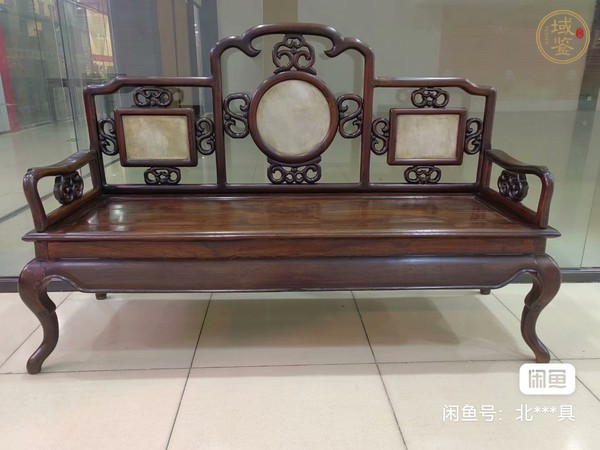 古玩雜項老紅木沙發椅真品鑒賞圖
