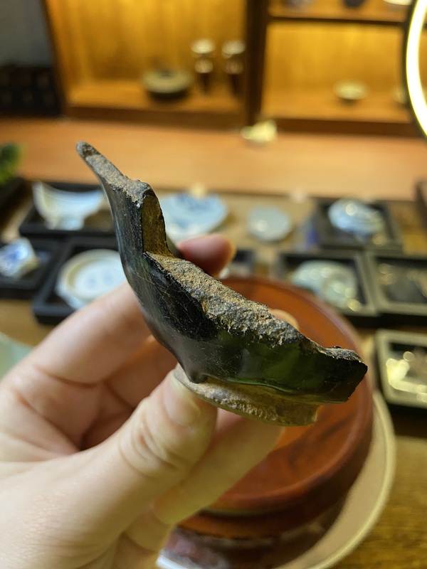 古玩陶瓷宋代建窯盞標(biāo)本拍賣，當(dāng)前價(jià)格2600元