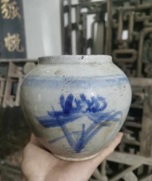 古玩陶瓷青花花卉紋壺拍賣，當前價格88元