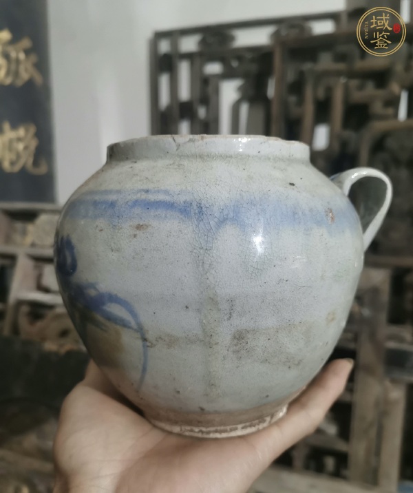 古玩陶瓷青花花卉紋壺真品鑒賞圖