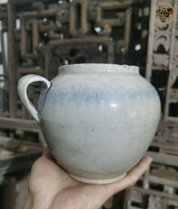 古玩陶瓷青花花卉紋壺真品鑒賞圖