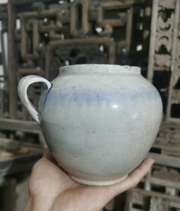 古玩陶瓷青花花卉紋壺拍賣，當前價格88元
