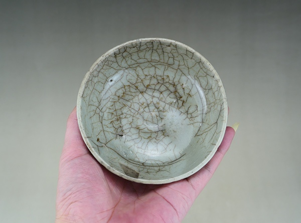 古玩陶瓷明代.仿官釉水洗（高級文房雅器）拍賣，當前價格9999元
