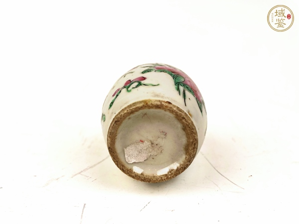 古玩陶瓷清晚期·粉彩花鳥小瓶真品鑒賞圖