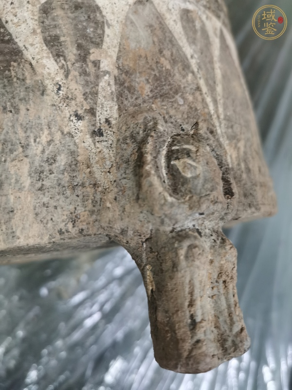 古玩陶瓷灰陶彩繪谷倉真品鑒賞圖