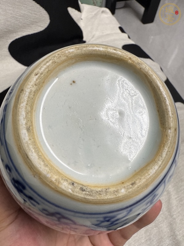 古玩陶瓷清雍正青花纏枝蓮紋罐真品鑒賞圖