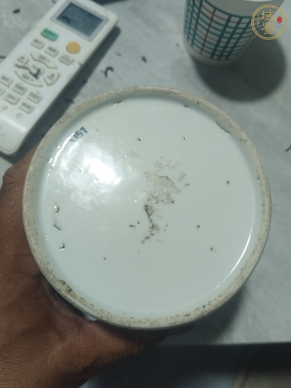 古玩陶瓷粉彩無雙譜蓋缸真品鑒賞圖
