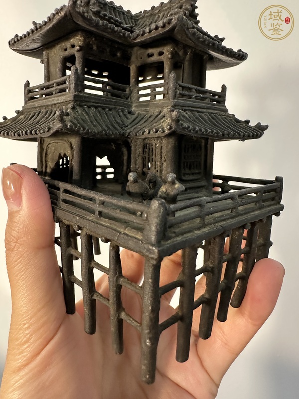 古玩銅器銅樓閣真品鑒賞圖