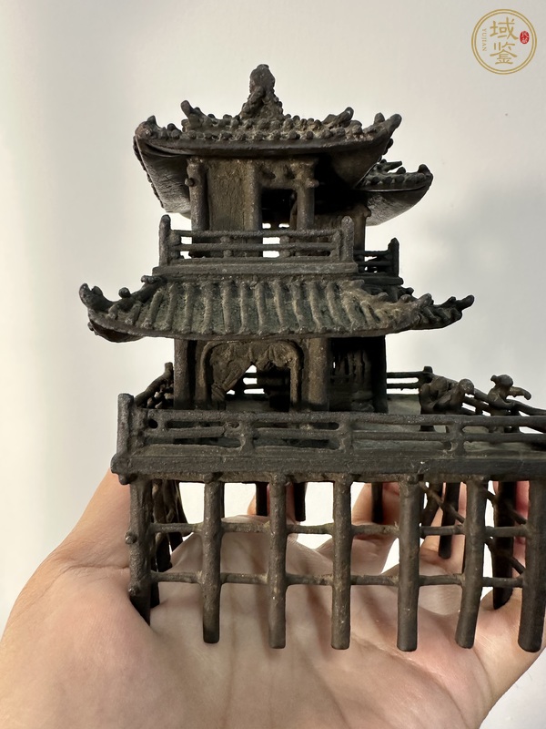 古玩銅器銅樓閣真品鑒賞圖