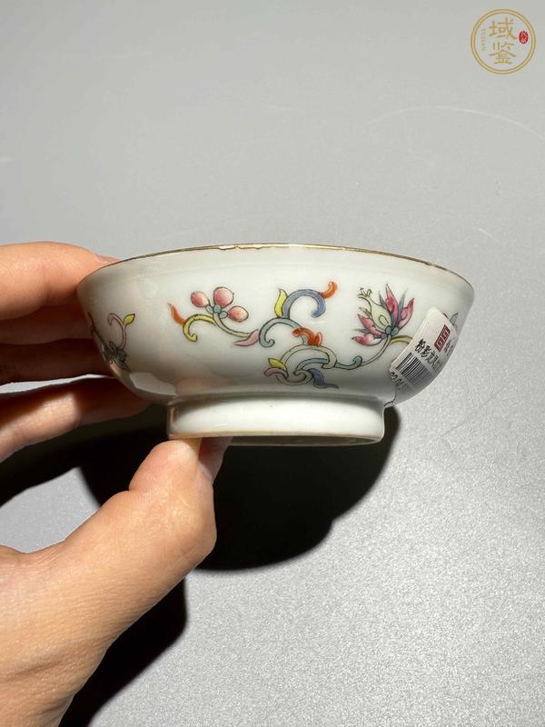 古玩陶瓷清光緒至民國粉彩龍鳳呈祥紋小盤真品鑒賞圖