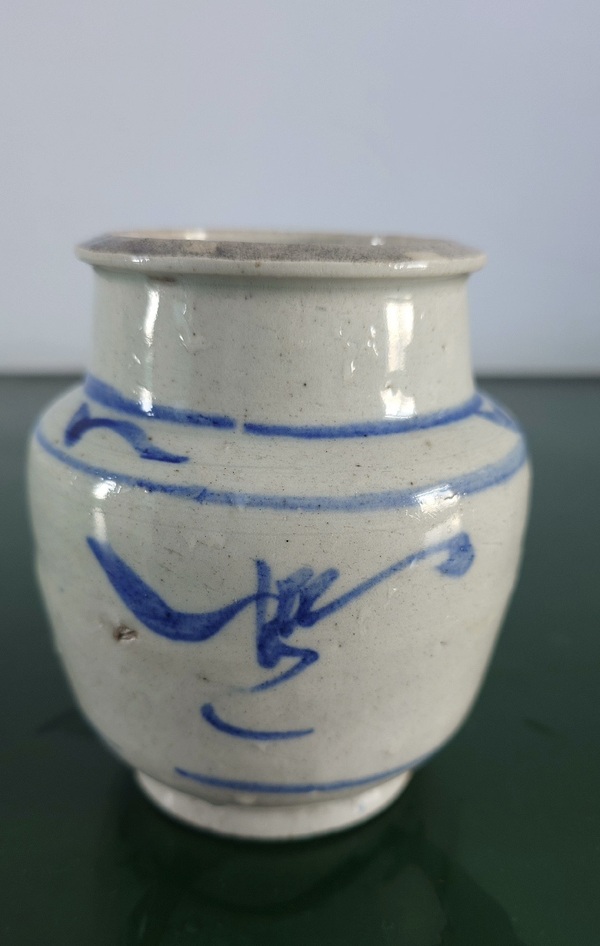 古玩陶瓷青花花卉紋罐拍賣，當前價格188元