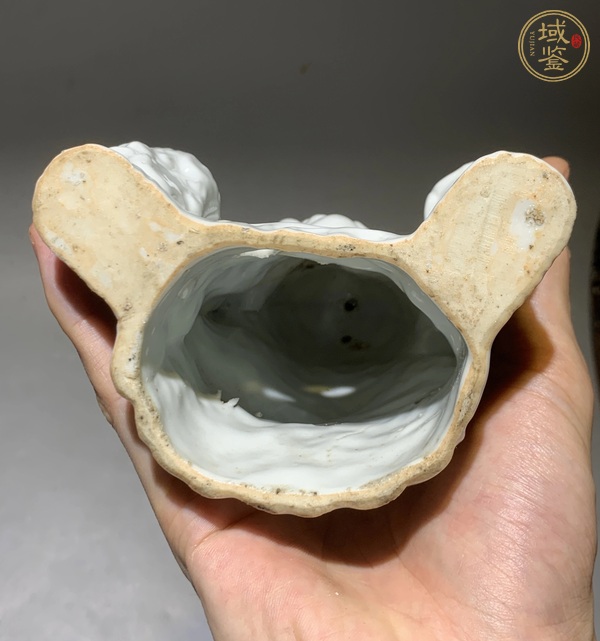 古玩陶瓷清.德化窯白釉送子觀音像真品鑒賞圖