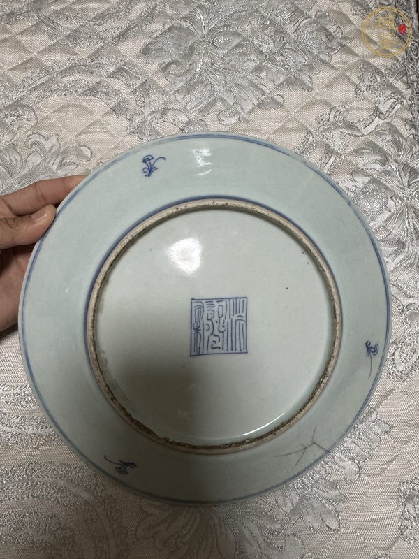 古玩陶瓷青花盤真品鑒賞圖