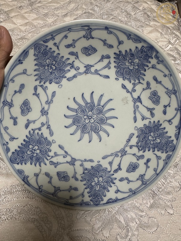 古玩陶瓷青花盤真品鑒賞圖