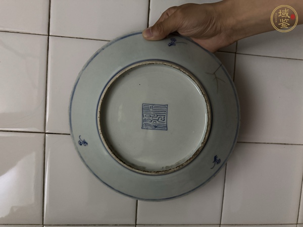 古玩陶瓷青花盤真品鑒賞圖